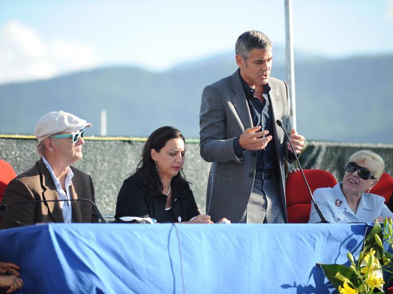 George Clooney speaking